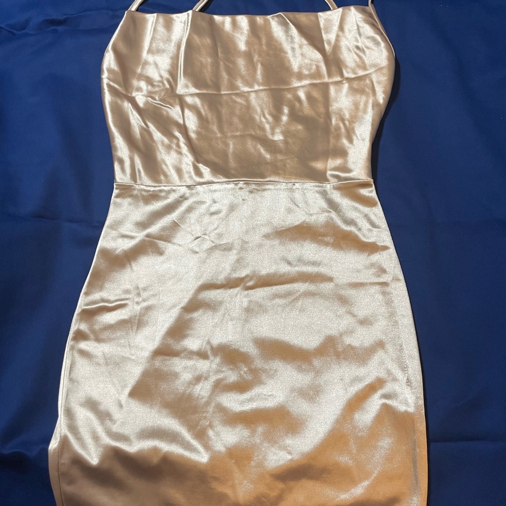 Fashion Nova Champagne color dress